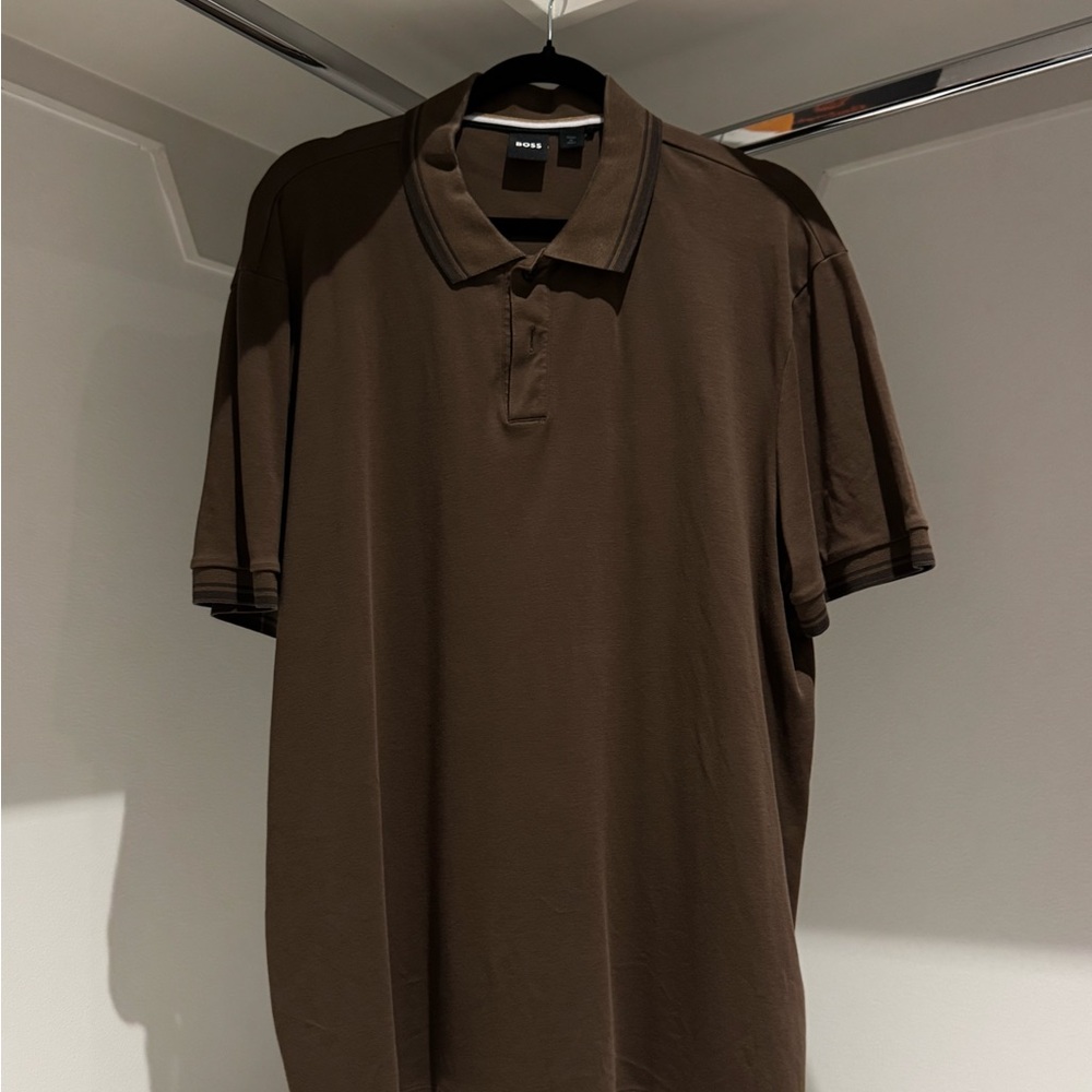 Hugo Boss Dark Brown Polo Shirt